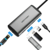 Vention USB Type C to Multi-Function 5 IN 1 Hub-Docking Station (VEN-TGPBB)