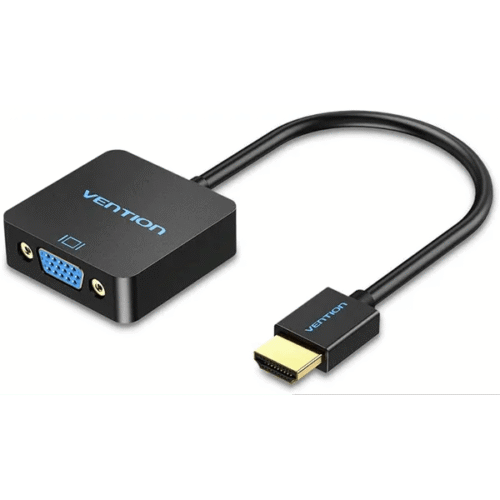 Vention VGA to HDMI Converter with Female Micro USB and Audio Port 0.15M Black (ACNBB)