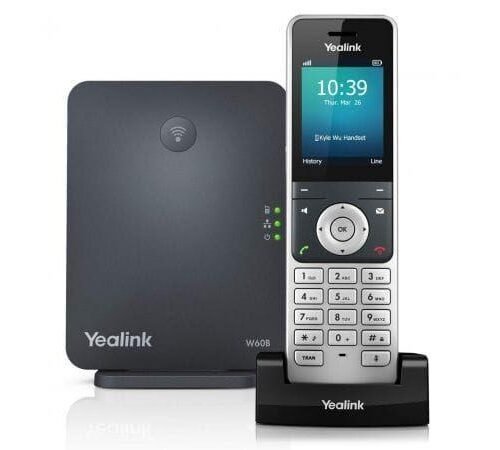 Yealink W60P Cordless DECT IP Phone and Base Station