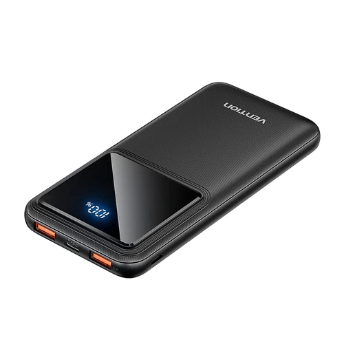 Vention FHKB0 Portable Power Bank - (Micro-USB + Type C + USB-A + USB-A Cables) 10000mAh 22.5W