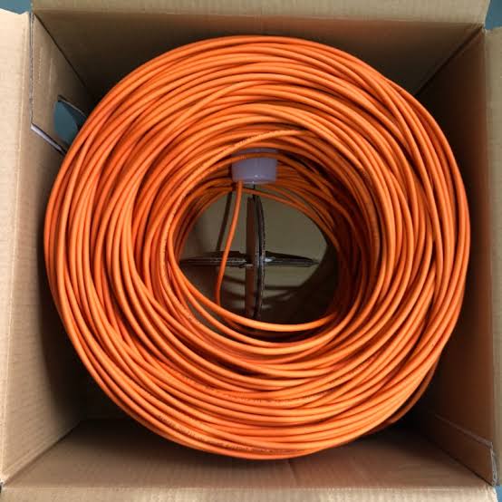 Cat6E UTP Pure Copper Cable Indoor Orange – 305M