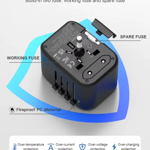 Universal World Wide Travel Charger Adapter + Usb c laptop charger