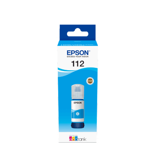 Epson 112 EcoTank Pigment Cyan ink bottle  (C13T06C24A)