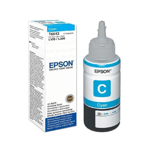 Epson T6642 Genuine Cyan Ink Bottle - 70ML (C13T6642A)