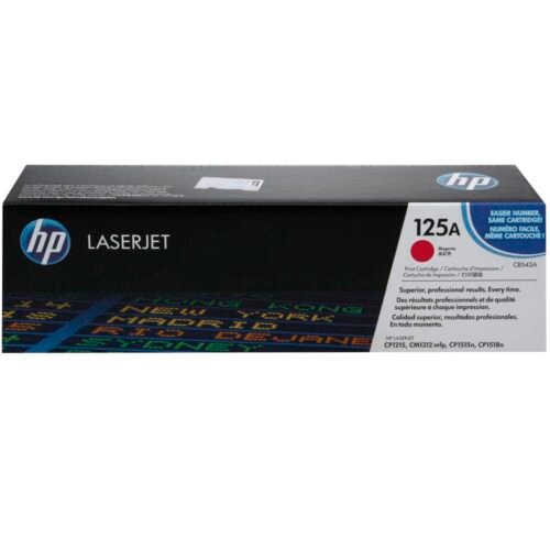HP 125A Magenta Original LaserJet Toner Cartridge (CB543A)