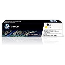 HP 126A Yellow Original LaserJet Toner Cartridge, CE312A