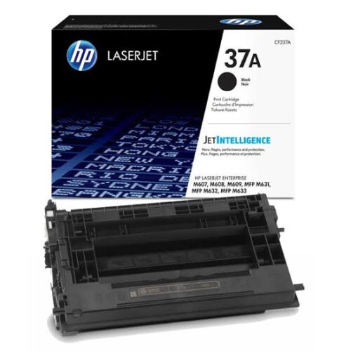HP 37A Black Original LaserJet Toner Cartridge, CF237A