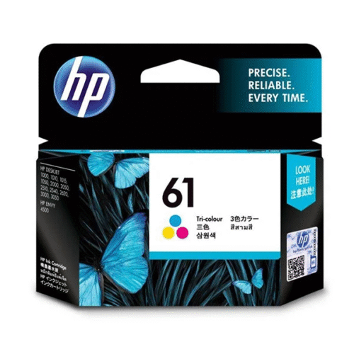 HP 61 Tri-color Original Ink Cartridge - (CH562WA)