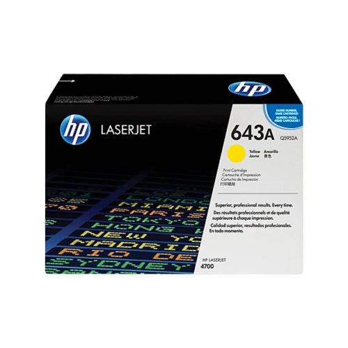HP 643A Yellow Original LaserJet Toner Cartridge(Q5952A)