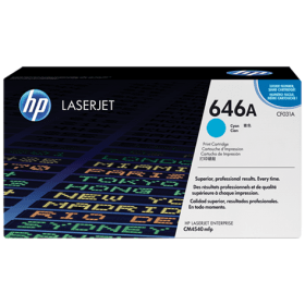 HP 646A Cyan Original LaserJet Toner Cartridge (CF031A)