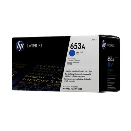 HP 653A Cyan Original LaserJet Toner Cartridge, CF321A