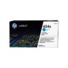 HP 654A Cyan Original LaserJet Toner Cartridge, CF331A