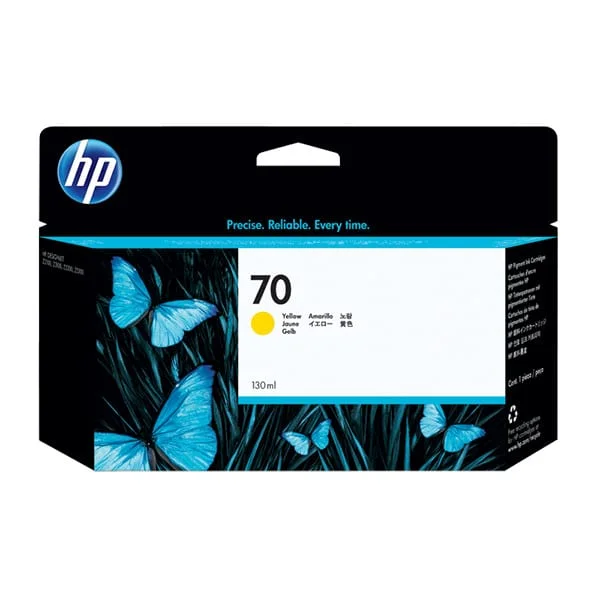 HP 727 130-ml Yellow DesignJet Ink Cartridge, B3P21A