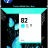 HP 82 69-ml Cyan DesignJet Ink Cartridge, C4911A