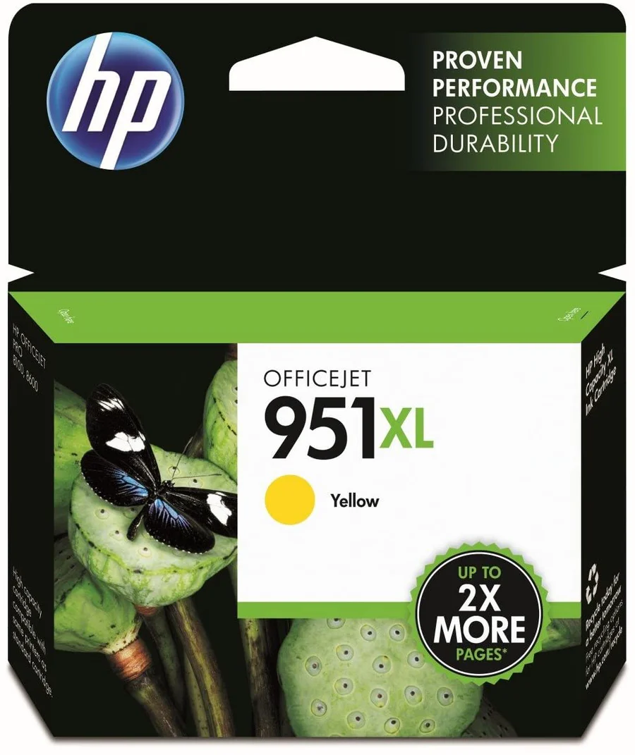HP 951XL High Yield Yellow Original Ink Cartridge CN048AE