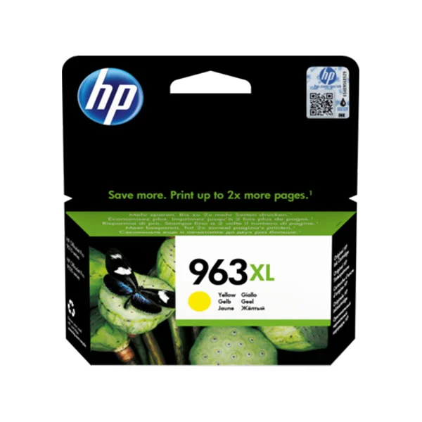 HP 963XL High Yield Yellow Original Ink Cartridge 3JA29AE