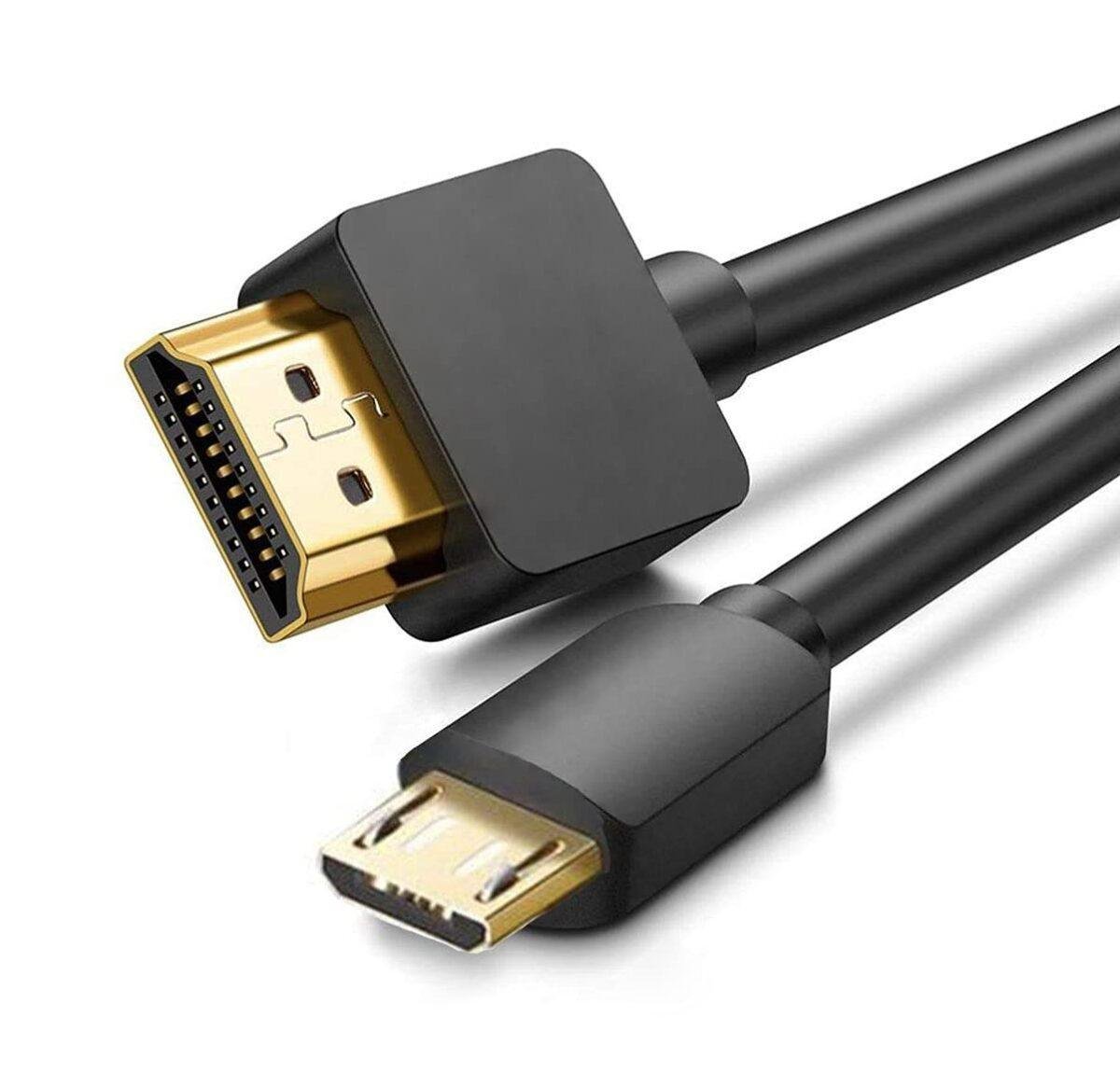 UGREEN Micro HDMI to HDMI 4K Cable Male to Male Black 1m (UG-30148)