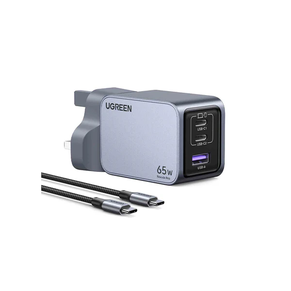 UGREEN Nexode Pro 65W 3‑Port GaN Fast Charger Set UK