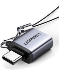 UGREEN Type C to USB 3.0 A Adapter Cable with Lanyard (Space Gray) – UG-50283
