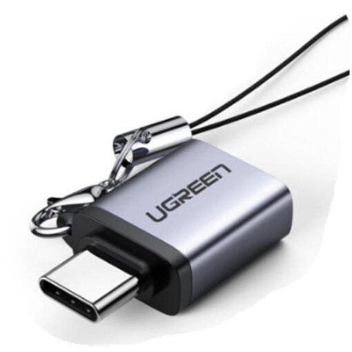 UGREEN Type C to USB 3.0 A Adapter Cable with Lanyard (Space Gray) – UG-50283