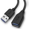 UGREEN USB 3.0 Extension Male Cable 1.5m (Black) – UG-30126