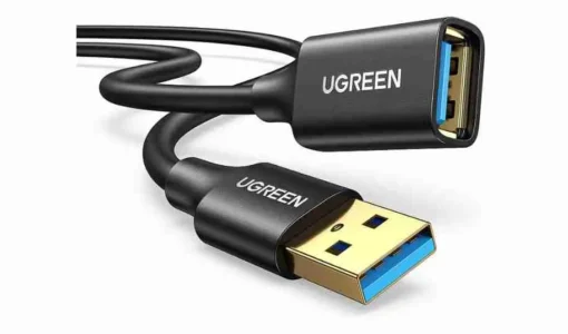 UGREEN USB 3.0 Extension Male Cable 3m (Black) – UG-30127