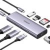 Ugreen 9-in-1 USB-C Hub Adapter with HDMI 4K, VGA, Gigabit Ethernet, USB 3.0, SD-TF Card Reader, and 100W PD Charging