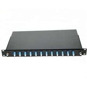 12 Port 1U LC/UPC Duplex SM Adapter Rack mount ODF
