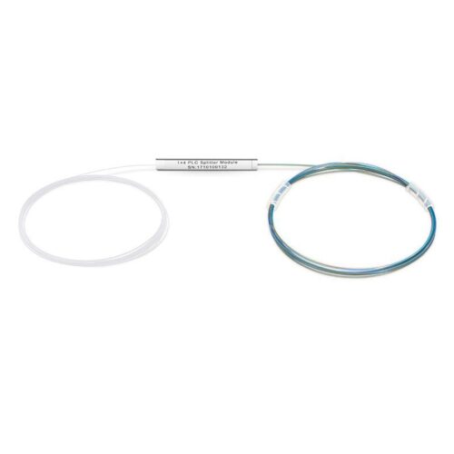 1X4 Bare PLC Steel Tube 250µm Single Mode Fiber Splitter