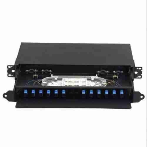 24 Port 1U LC-UPC Duplex SM Adapter Rack mount ODF