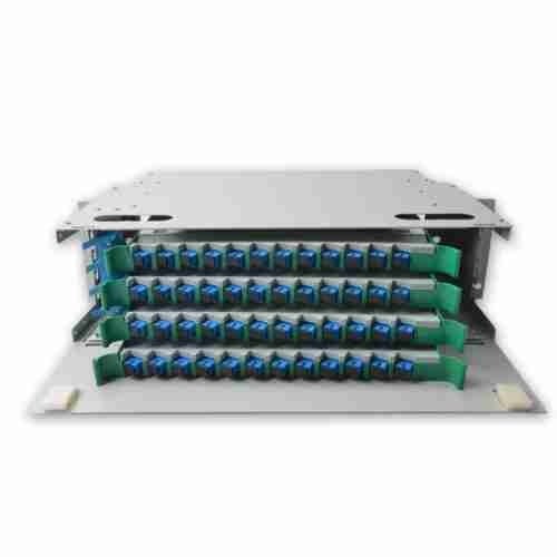 96 Core LC-UPC ODF with 12pcs duplex LC-UPC pre-connectorized ODF