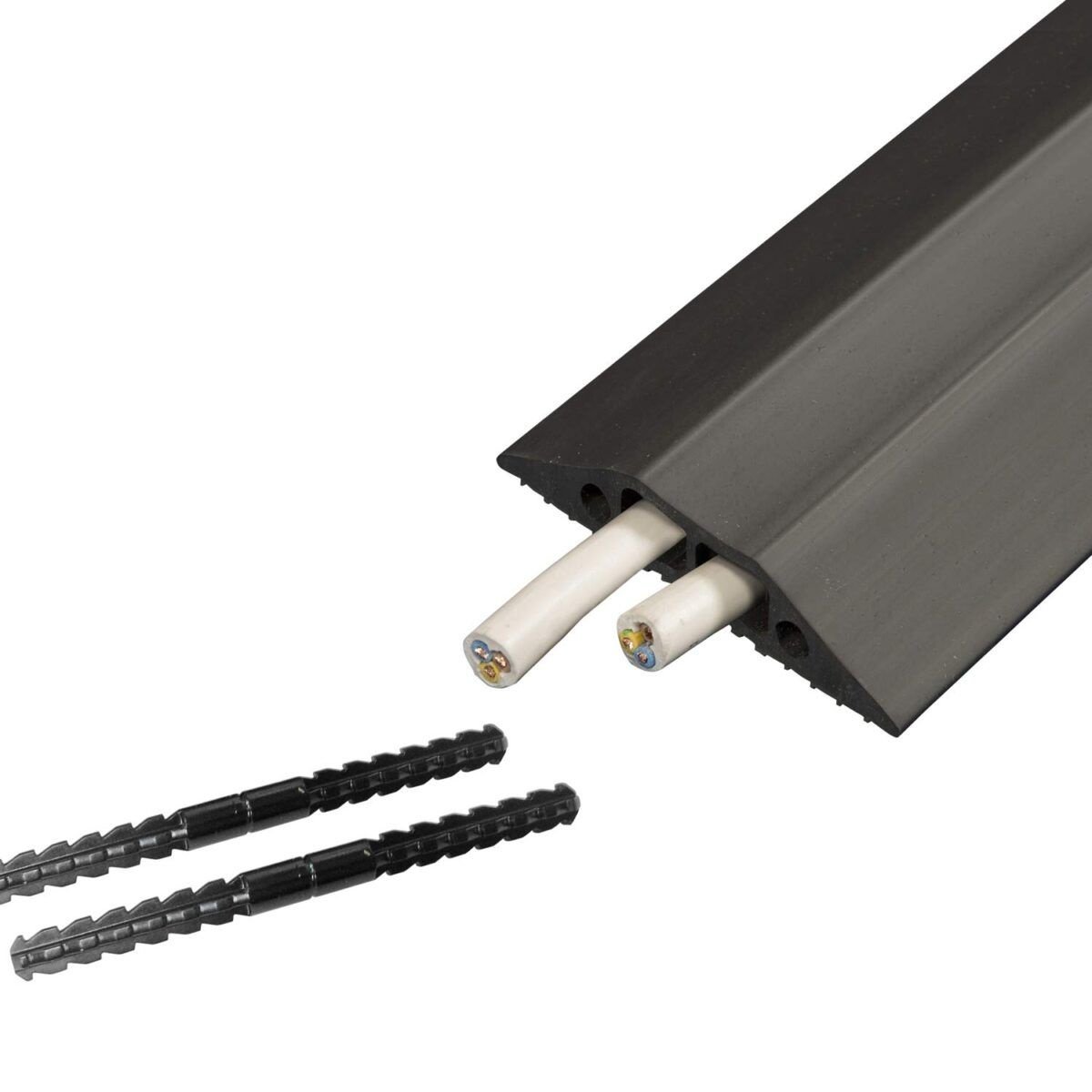 Rubber Floor Trunking 1.8 Meters – Light Gauge Cable Protector