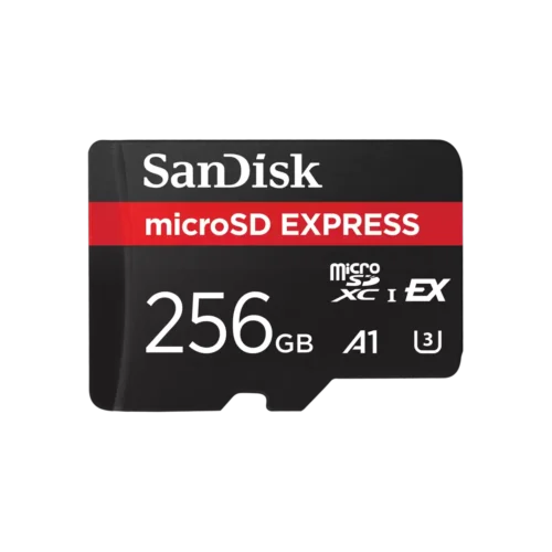 SanDisk 256GB microSD Express Memory Card – PCIe NVMe, Up to 880MB/s