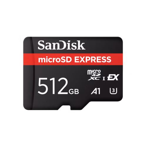 SanDisk 512GB microSD Express Memory Card – PCIe NVMe, Up to 880MB/s