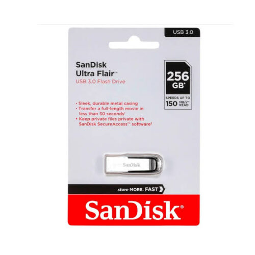 SanDisk Ultra Flair 256GB USB 3.0 Flash Drive