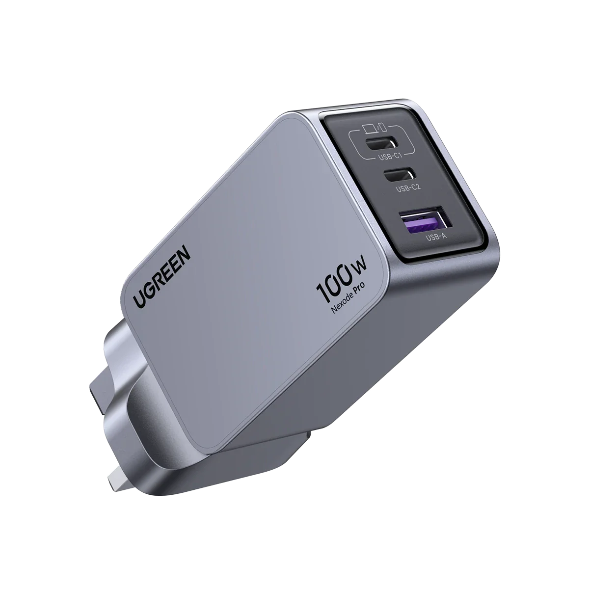 UGREEN 100W 3C1A GaN Fast Charger – 3 USB-C + 1 USB-A
