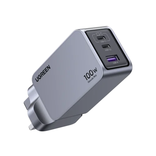 UGREEN 100W 3C1A GaN Fast Charger – 3 USB-C + 1 USB-A