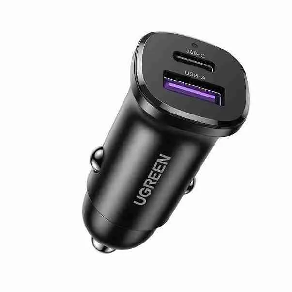 UGREEN 2-Port 52.5W Fast Car Charger CD213 UG 60980