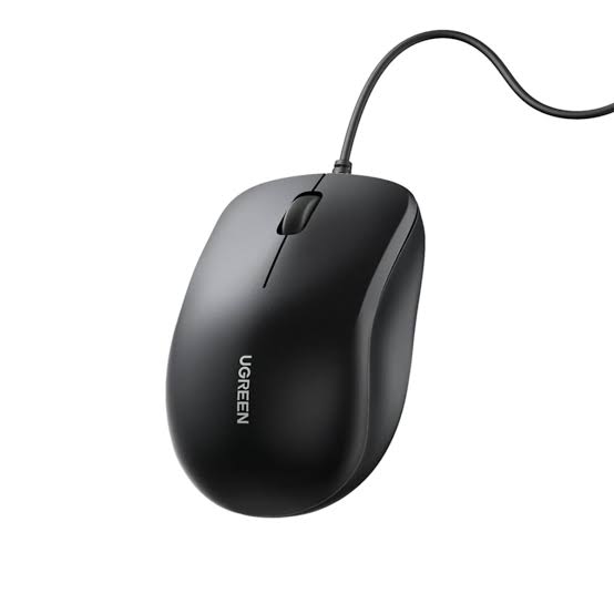UGREEN 90789 USB Wired Optical Mouse 1200 DPI – Black