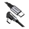 UGREEN US334 USB-C to USB-C 100W PD 90° Fast Charging Cable 5A 1m Black – UG-70643