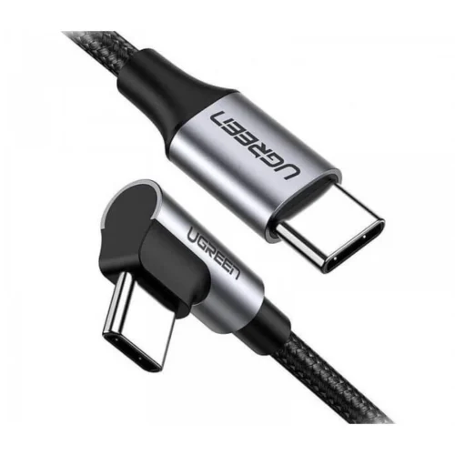 UGREEN US334 USB-C to USB-C 100W PD 90° Fast Charging Cable 5A 1m Black – UG-70643