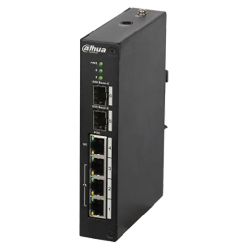 Drom power DAHUA PFS3206-4P-96 6-Port Unmanaged Industrial PoE Switch